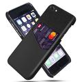 Carcasa con Ranura para Tarjeta KSQ para iPhone 7/8/SE (2020)/SE (2022) - Negro