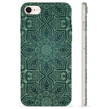 Funda de TPU para iPhone 7/8/SE (2020)/SE (2022) - mandala Verde