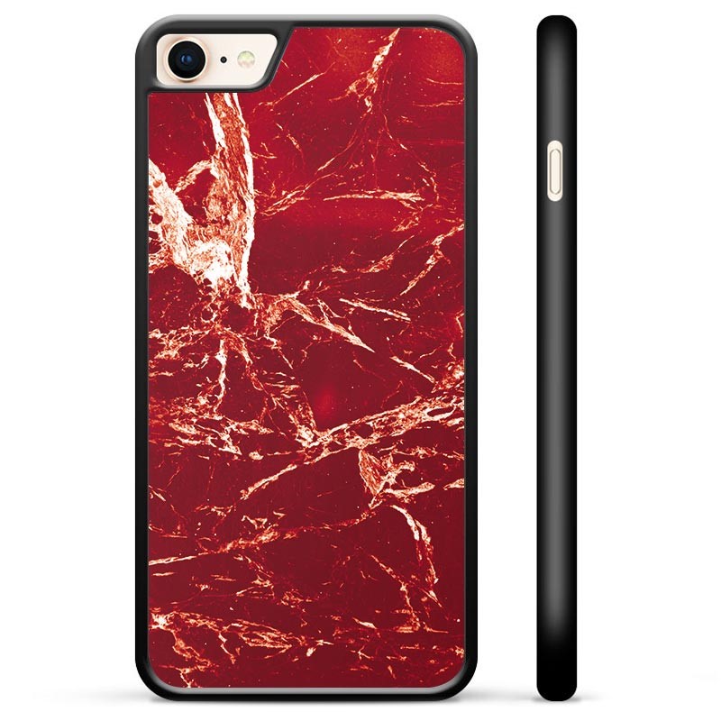 Carcasa Protectora para iPhone 7 / iPhone 8 - Mármol Rojo