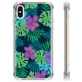 Funda Híbrida para iPhone X / iPhone XS - Flores Tropicales