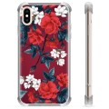 Funda Híbrida para iPhone X / iPhone XS - Flores Vintage