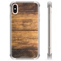 Funda Híbrida para iPhone X / iPhone XS - Madera