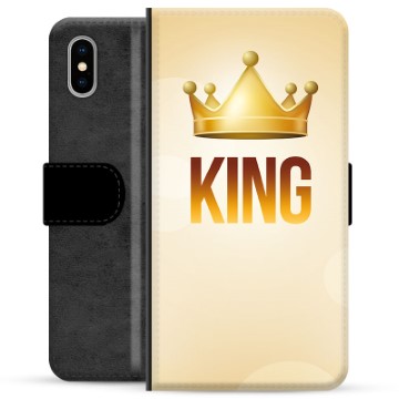 Funda Cartera Premium para iPhone X / iPhone XS - Rey