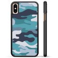 Carcasa Protectora para iPhone X / iPhone XS - Camuflaje Azul