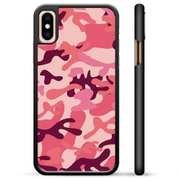 Carcasa Protectora para iPhone X / iPhone XS - Camuflaje Rosa