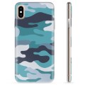 Funda de TPU para iPhone XS Max - Camuflaje Azul