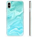 Funda de TPU para iPhone XS Max - Mármol Azul