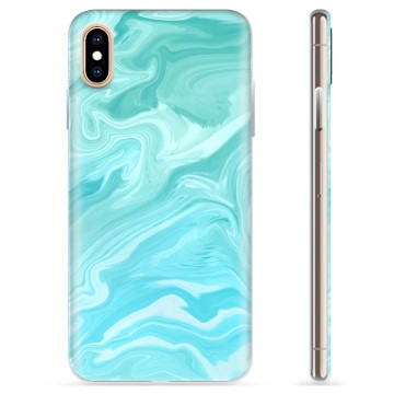 Funda de TPU para iPhone XS Max - Mármol Azul