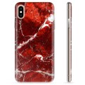 Funda de TPU para iPhone XS Max - Mármol Rojo