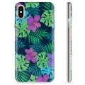 Funda de TPU para iPhone XS Max - Flores Tropicales