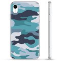 Funda Híbrida para iPhone XR - Camuflaje Azul