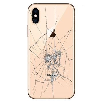 Reparación de la tapa posterior del iPhone XS - Solo cristal - Dorado