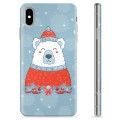 Funda de TPU para iPhone XS Max - Oso de Navidad