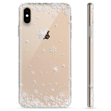 Funda de TPU para iPhone XS Max - Copos de Nieve