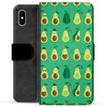 Funda Cartera Premium para iPhone X / iPhone XS - Diseño de Aguacates