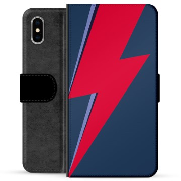 Funda Cartera Premium para iPhone X / iPhone XS - Relámpago