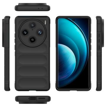 Carcasa de TPU Rugged para vivo X100 Pro - Negro