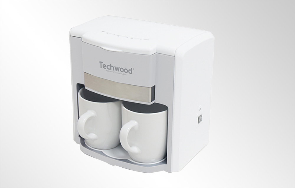 Techwood Cafetera pour-over 2 tazas - blanca