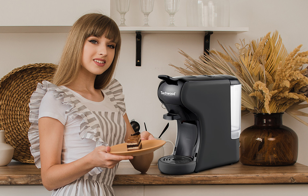 Techwood TCA-196N Cafetera de cápsulas - negra