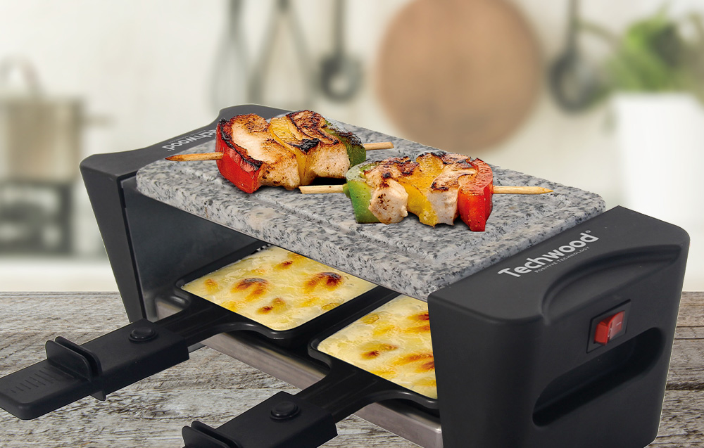 Techwood grill TRD-346 Raclette eléctrica dúo